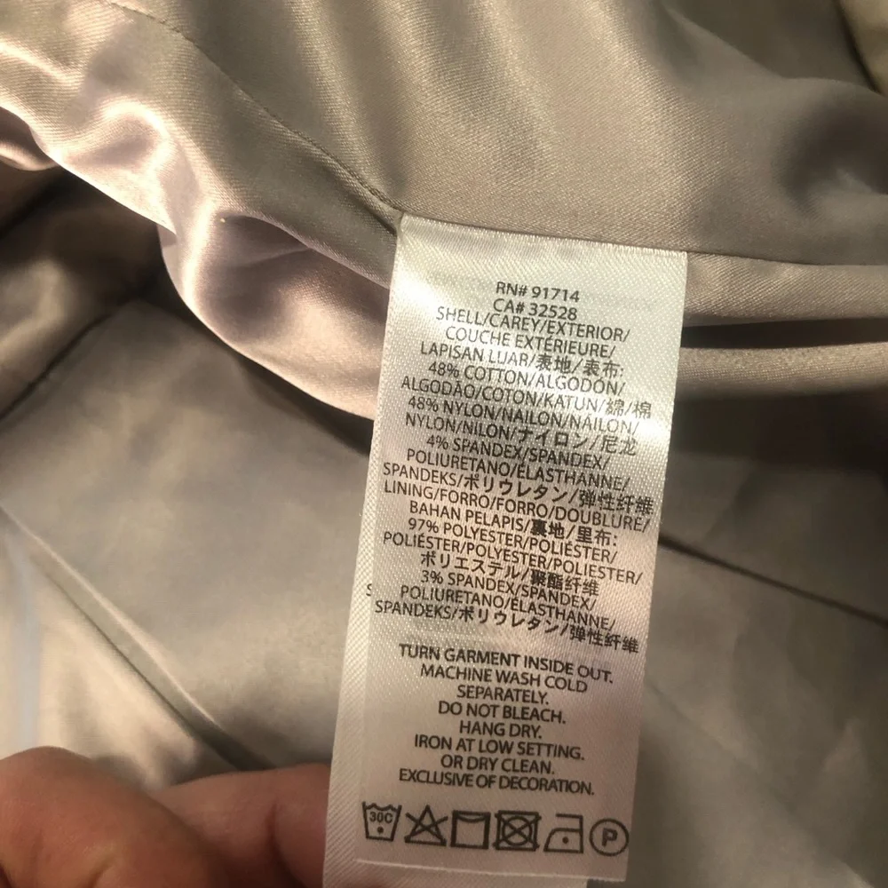 Armani Exchange double breasted blazer‎ jacket with zipper size large